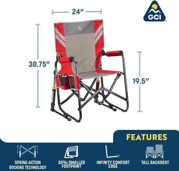 GCI Outdoor Stowaway Rocker - Hunter Topo - Image 2